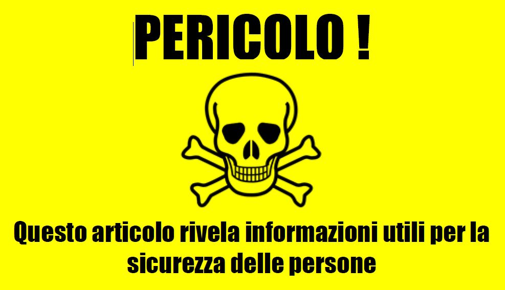 Pericolo - informazioni utili